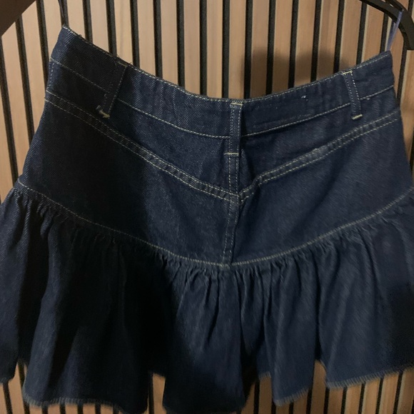 Denim Ruffle Skirt - Picture 4 of 6